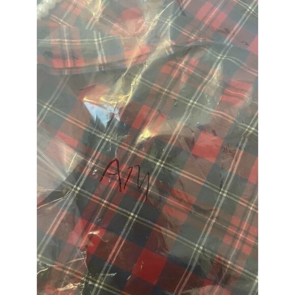 USA LL Bean Plaid  Red Traditional Women’s SHIRT TUNIC 1/4 BUTTONS UP SIZE 8 - Picture 10 of 10